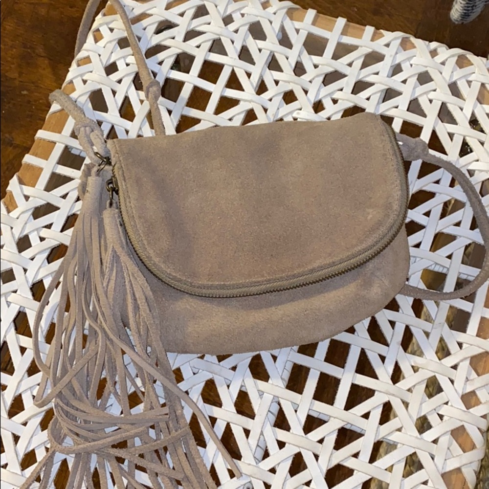 Suede Crossbody Bag